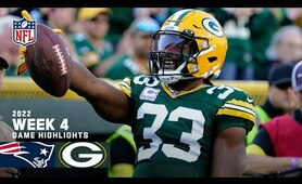 New England Patriots vs. Green Bay Packers | Week 4 2022 Game Highlights
