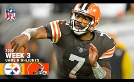 Pittsburgh Steelers vs. Cleveland Browns | 2022 Week 3 Game Highlights